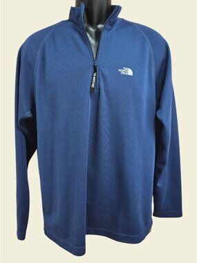 The North Face  Blue Half-Zip Pullover Medium
